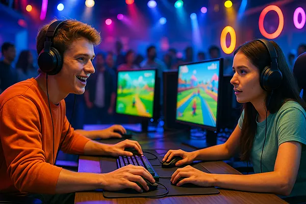 Gamer beim Turnier